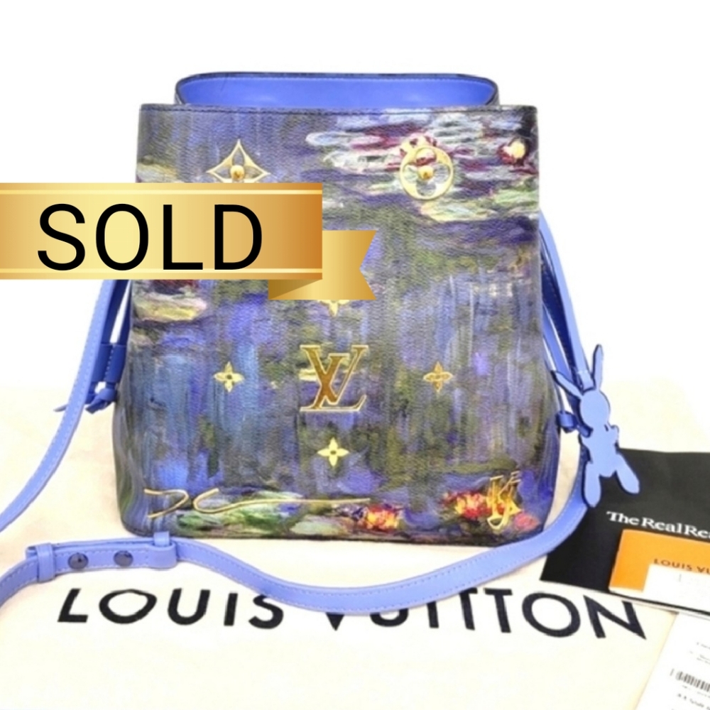 HOST PICK💋 LOUIS VUITTON x Jeff Koons MastersCollection Monet Neonoe Bucket Bag